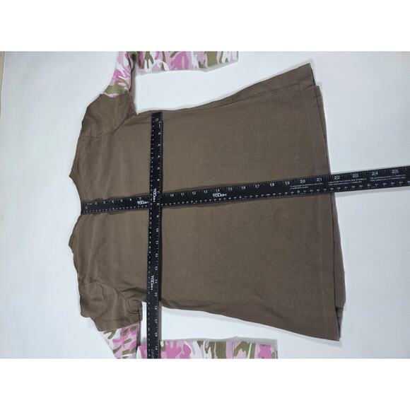 Girls John Deere Big Heart Long Sleeve Camo Shirt Large 14/16 - Picture 5 of 5